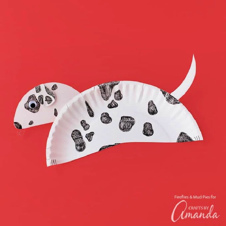 Paper Plate Dalmatian Craft