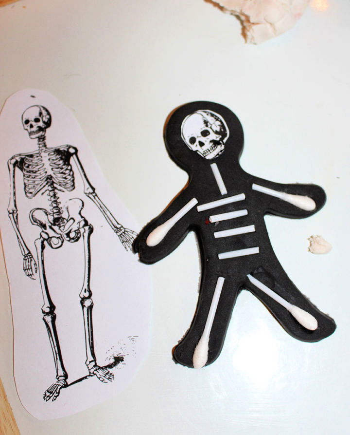 Playdough Skeleton Craft Activity for Kids