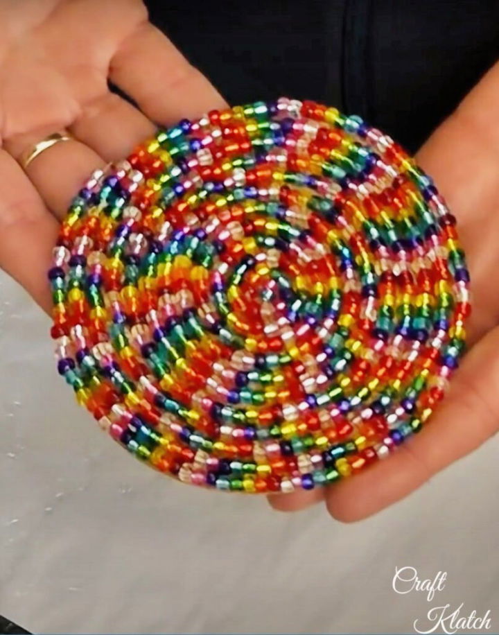 Simple DIY Bead Coaster