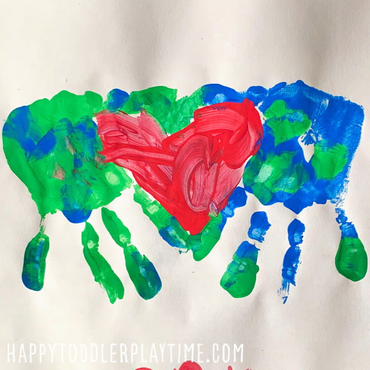 Simple DIY Earth Day Handprint for Kids