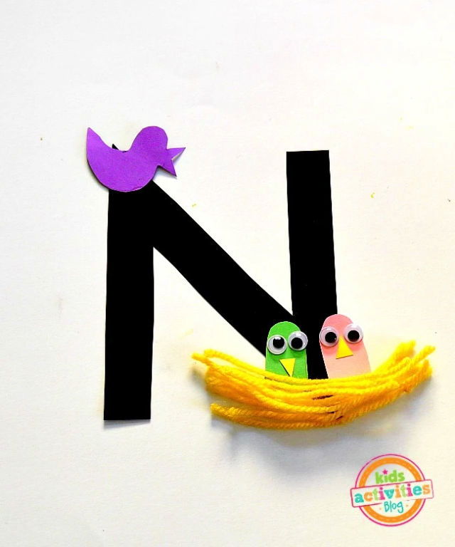 N is for Nest Activity for Kids