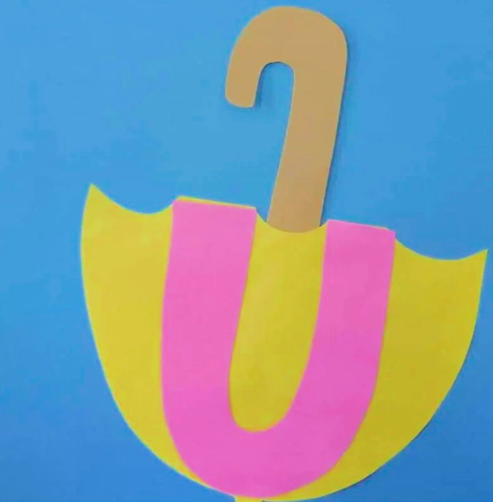 U is for Umbrella Art and Craft