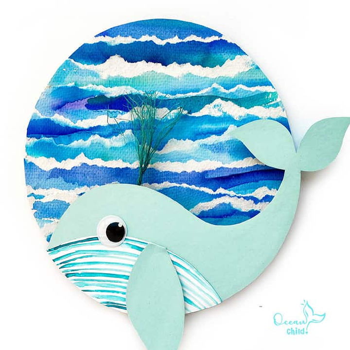 Watercolor Whale Craft