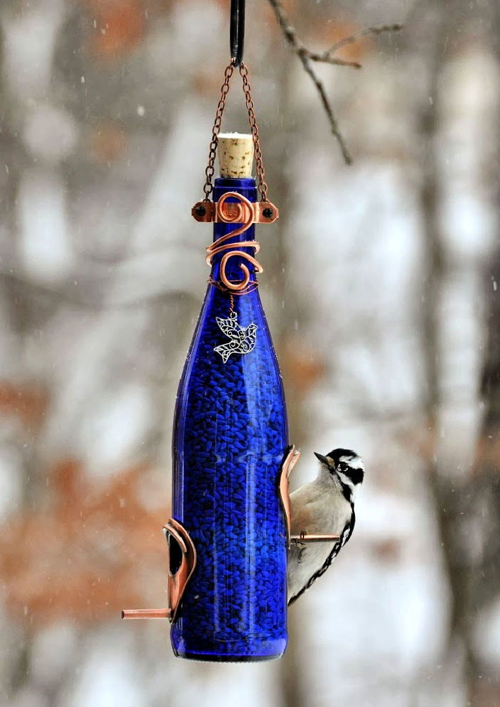 Wine Bottle Bird Feeders Craft