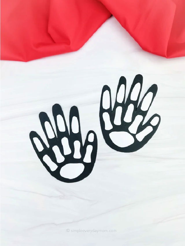 X Ray Handprint Craft Free Template