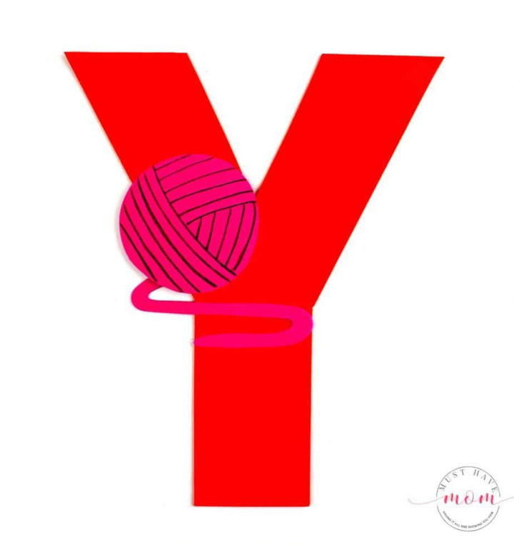 Y is for Yarn Letter Craft