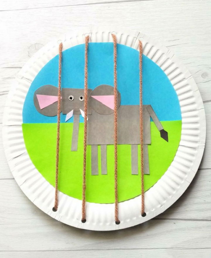 Zoo Themed Shape Elephant Craft