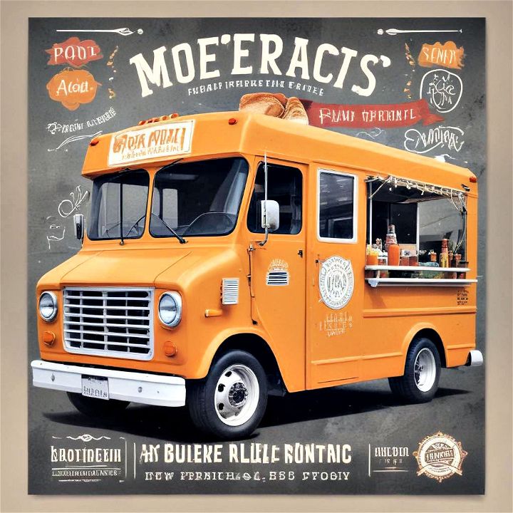 food truck frenzy poster ideas for mobile culinary adventures