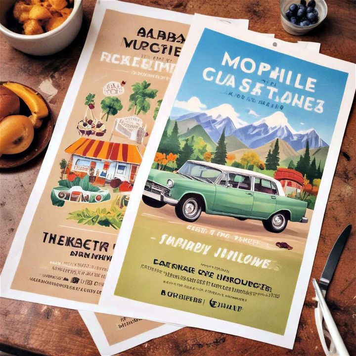 poster ideas for mobile culinary adventures