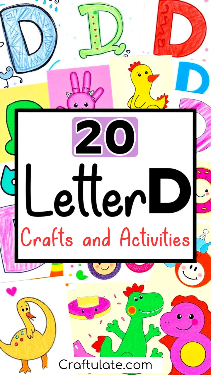 letter D crafts and activities for preschoolers and toddlers