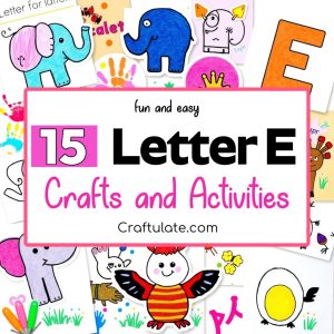 letter E crafts and activities for preschoolers