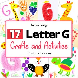 letter G crafts and activities for preschoolers