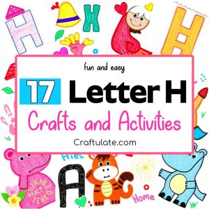 letter H crafts and activities for preschoolers