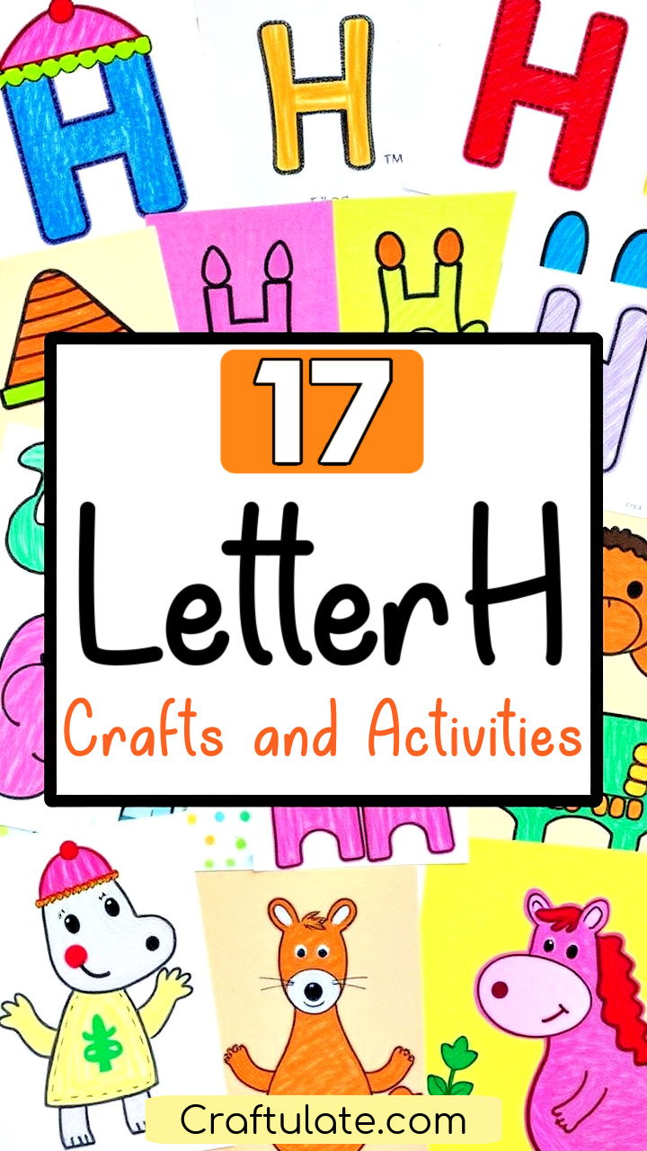 letter H crafts and activities for preschoolers and toddlers