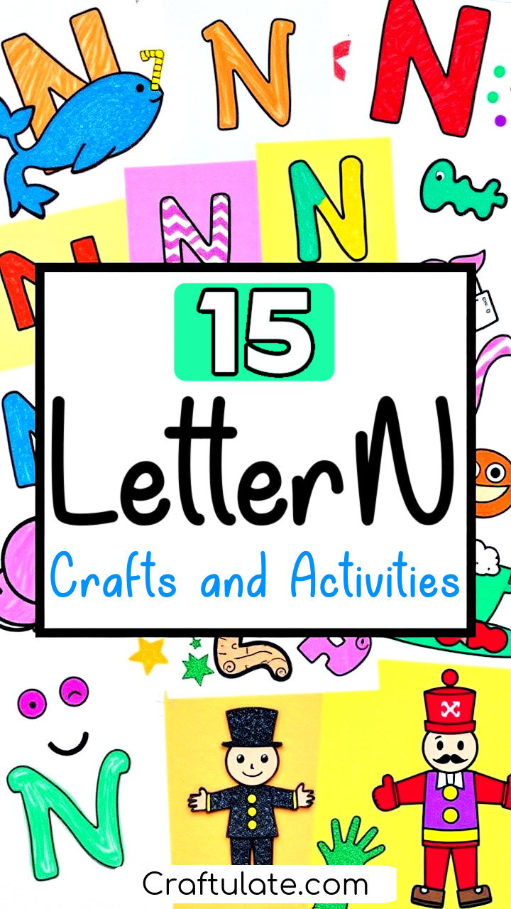 letter N crafts and activities for preschoolers and toddlers to try