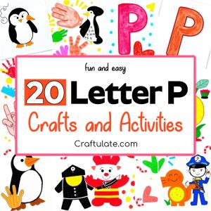 letter P crafts and activities for preschoolers