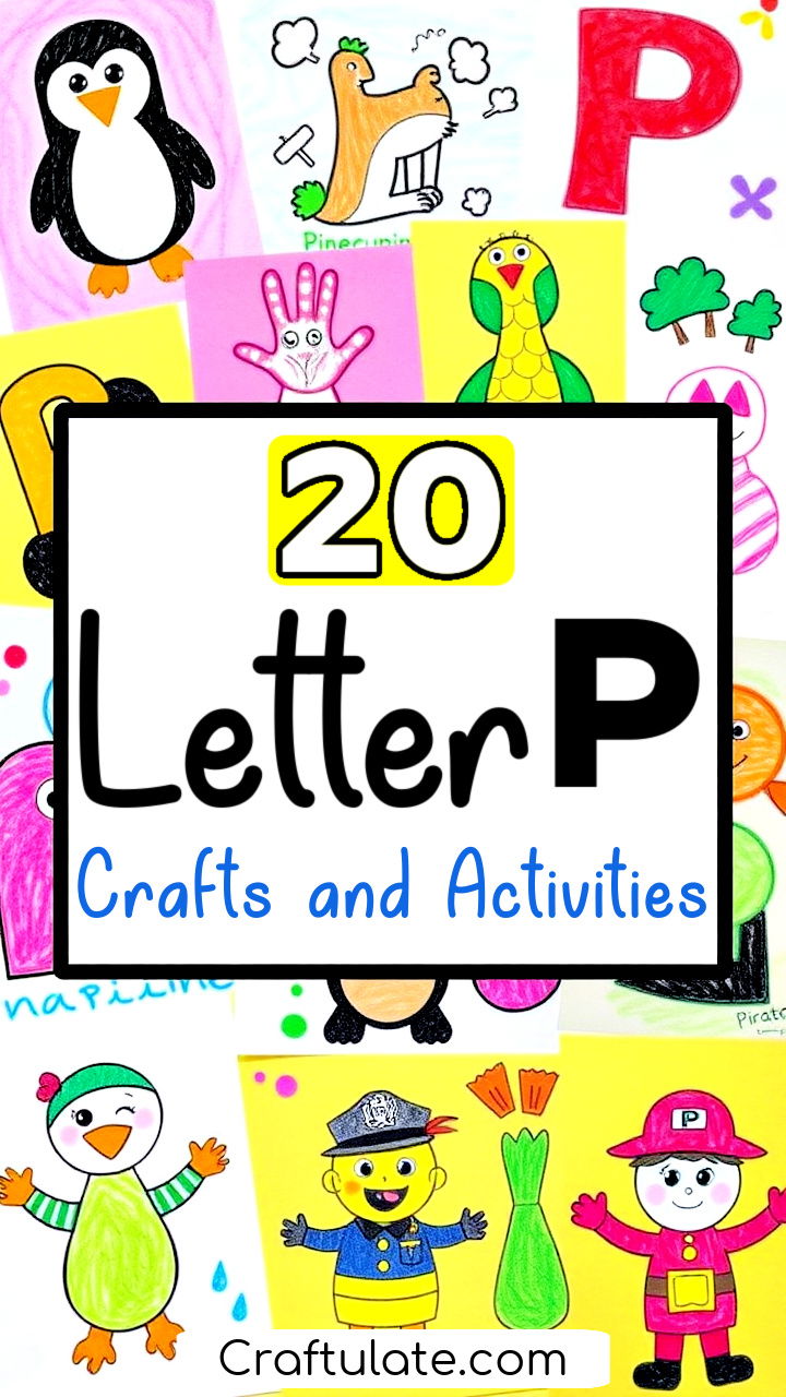 letter P crafts and activities for preschoolers and toddlers