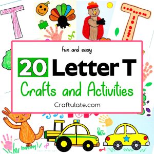 letter T crafts and activities for preschoolers