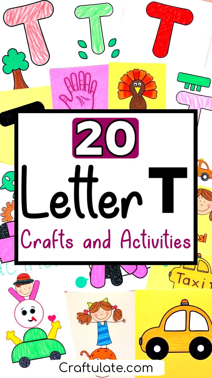 letter T crafts and activities for preschoolers and toddlers