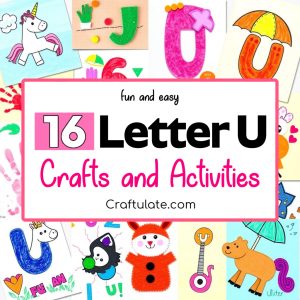 letter U crafts and activities for preschoolers