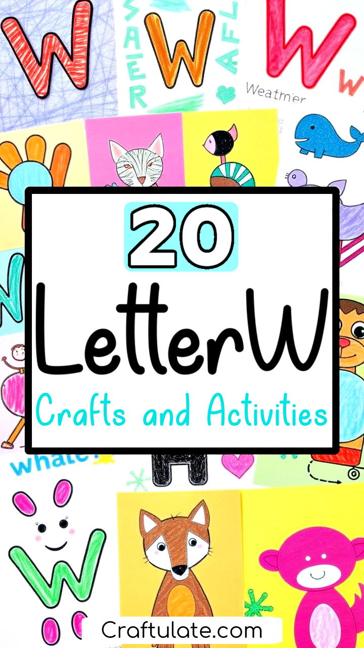 letter W crafts and activities for preschoolers and toddlers