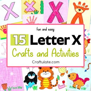 letter X crafts and activities for preschoolers