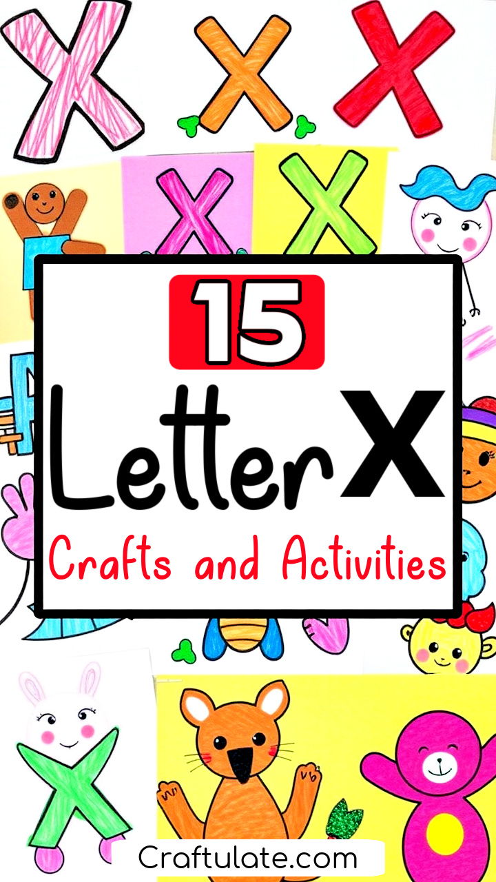 letter X crafts and activities for preschoolers and toddlers