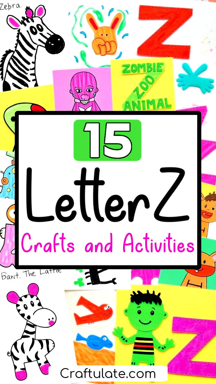 letter Z crafts and activities for preschoolers and toddlers