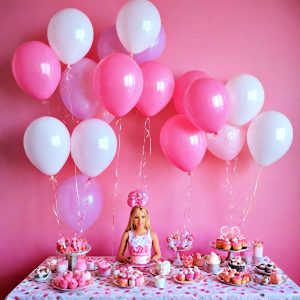 simple and exciting barbie party decor