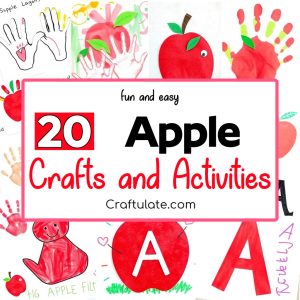 apple crafts and activities for toddlers and preschoolers