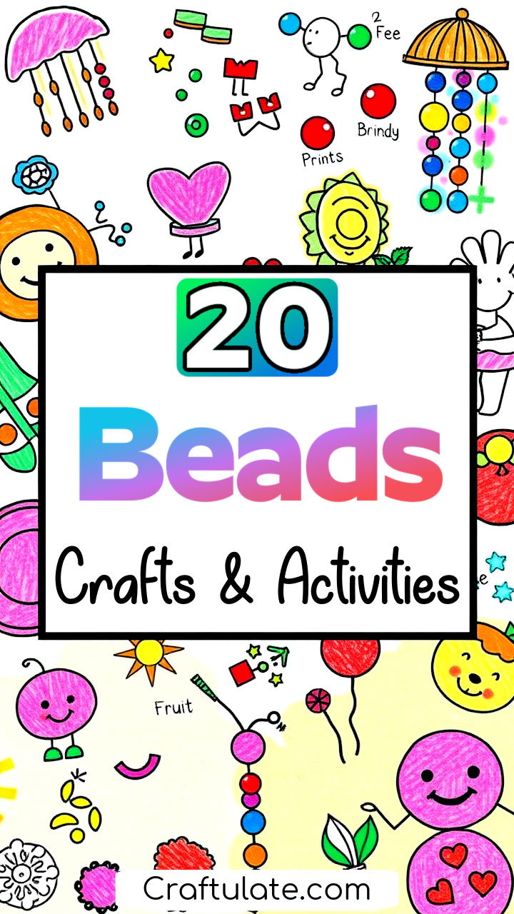 easy bead crafts for kids and bead art ideas